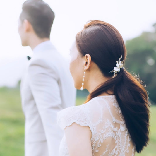 03 SWAROVSKI CRYSTAL PEARLS EARRINGS 純白施華洛世奇珍珠耳環03