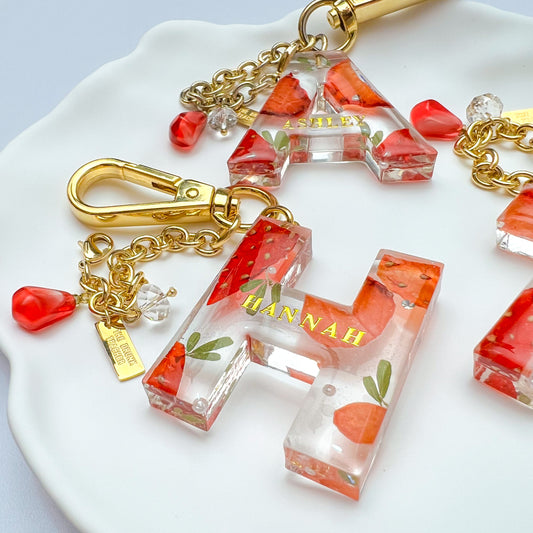 STRAWBERRY RESIN KEYCHAIN 士多啤梨掛飾