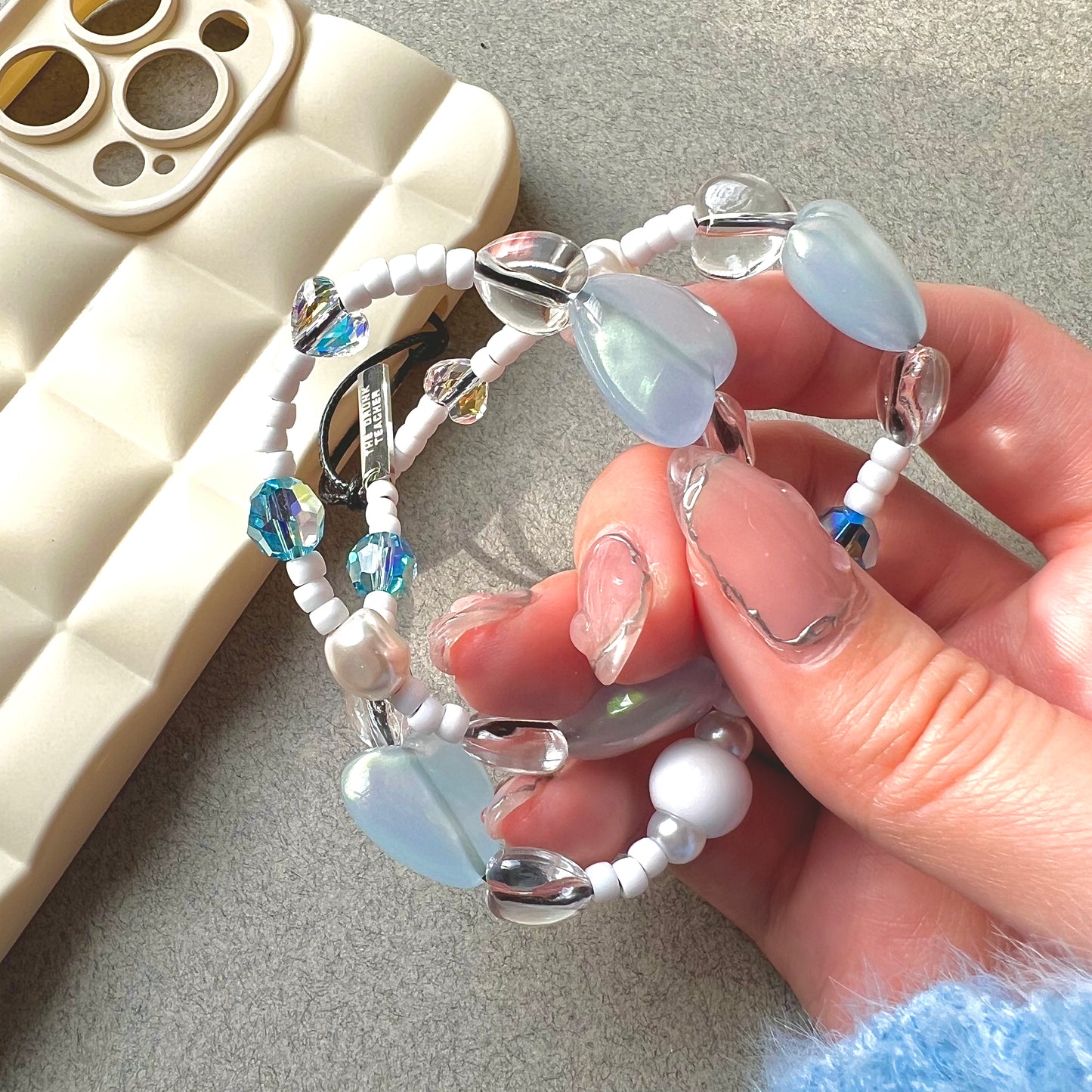 BLUE FAIRY PHONE STRAP 夢幻藍心手機繩