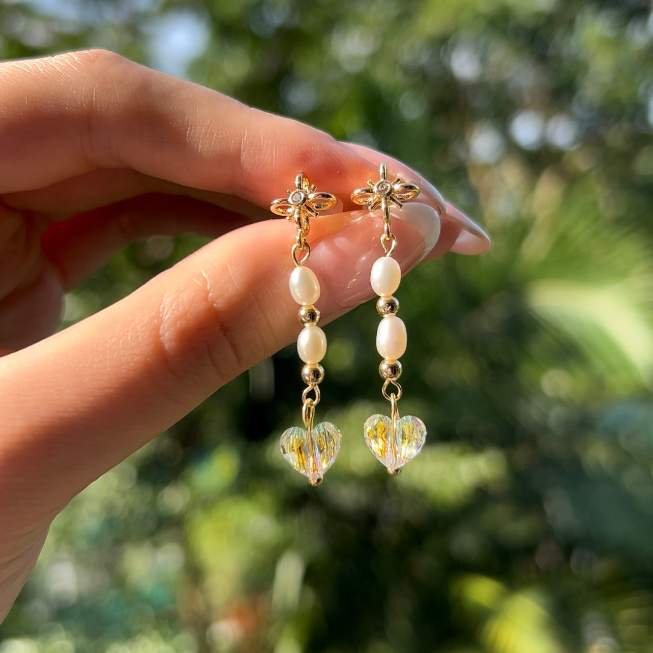 STARRY LOVE EARRINGS 星夢愛心耳環