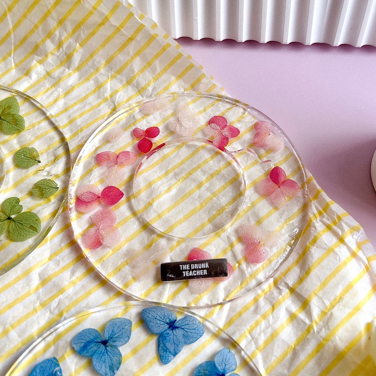 THE DRUNK LED FLORAL COASTER           LED 發光乾花系列杯墊