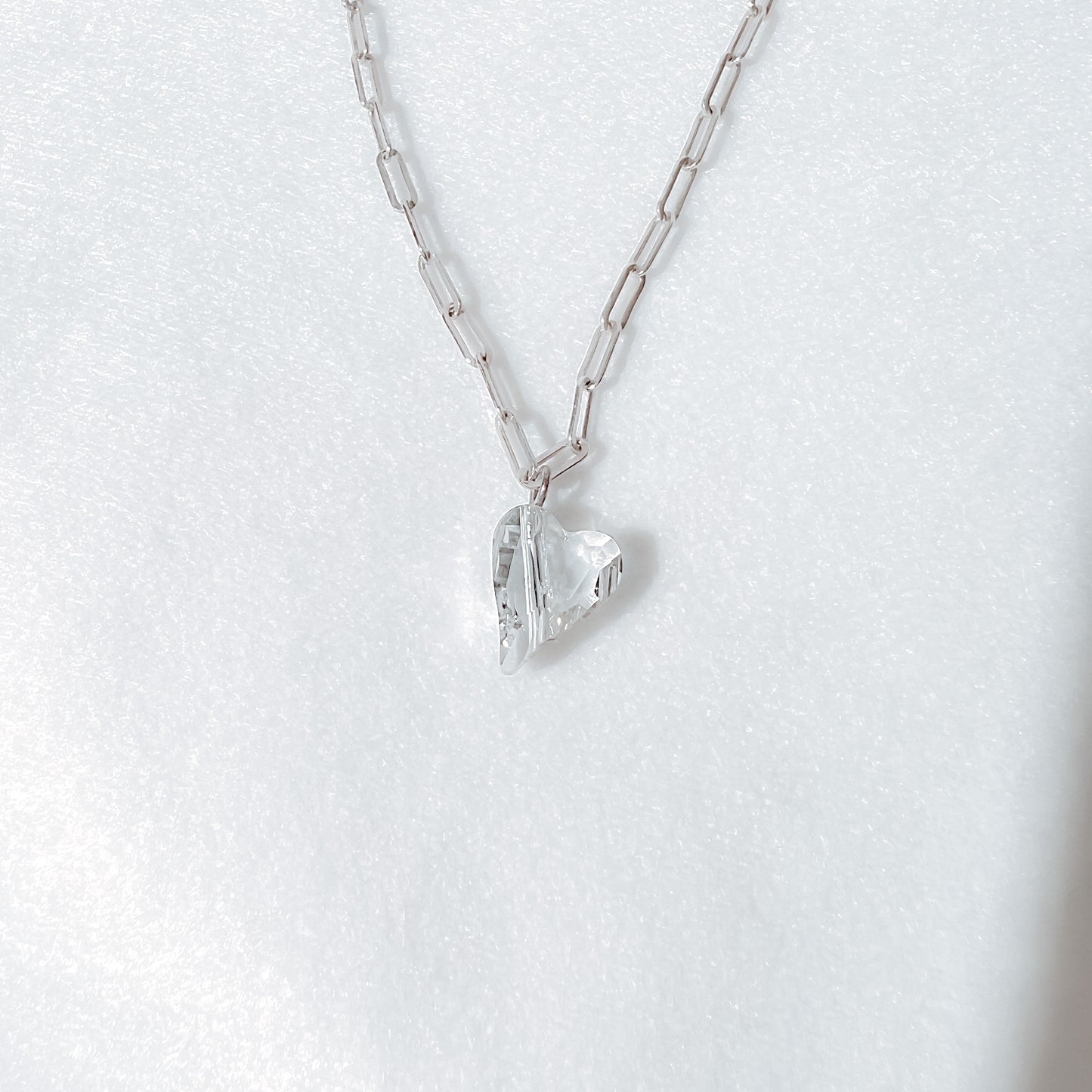 SWAROVSKI CRYSTAL HEART NECKLACE 水晶心形頸鍊