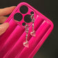 PINKY HEART EARRINGS 粉紅心耳環