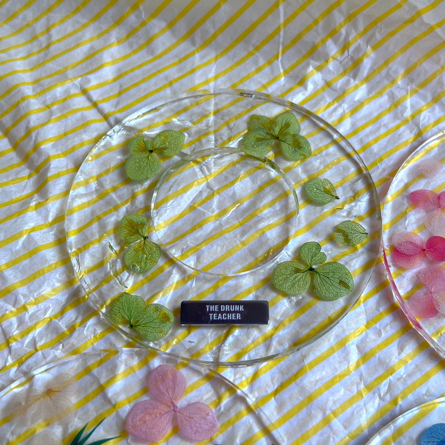 THE DRUNK LED FLORAL COASTER           LED 發光乾花系列杯墊