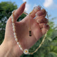 DAISY PEARL NECKLACE 天然貝殼雛菊珍珠頸鍊