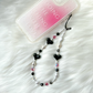 BLACK ROSE PHONE STRAP 黑瑰心心手機繩