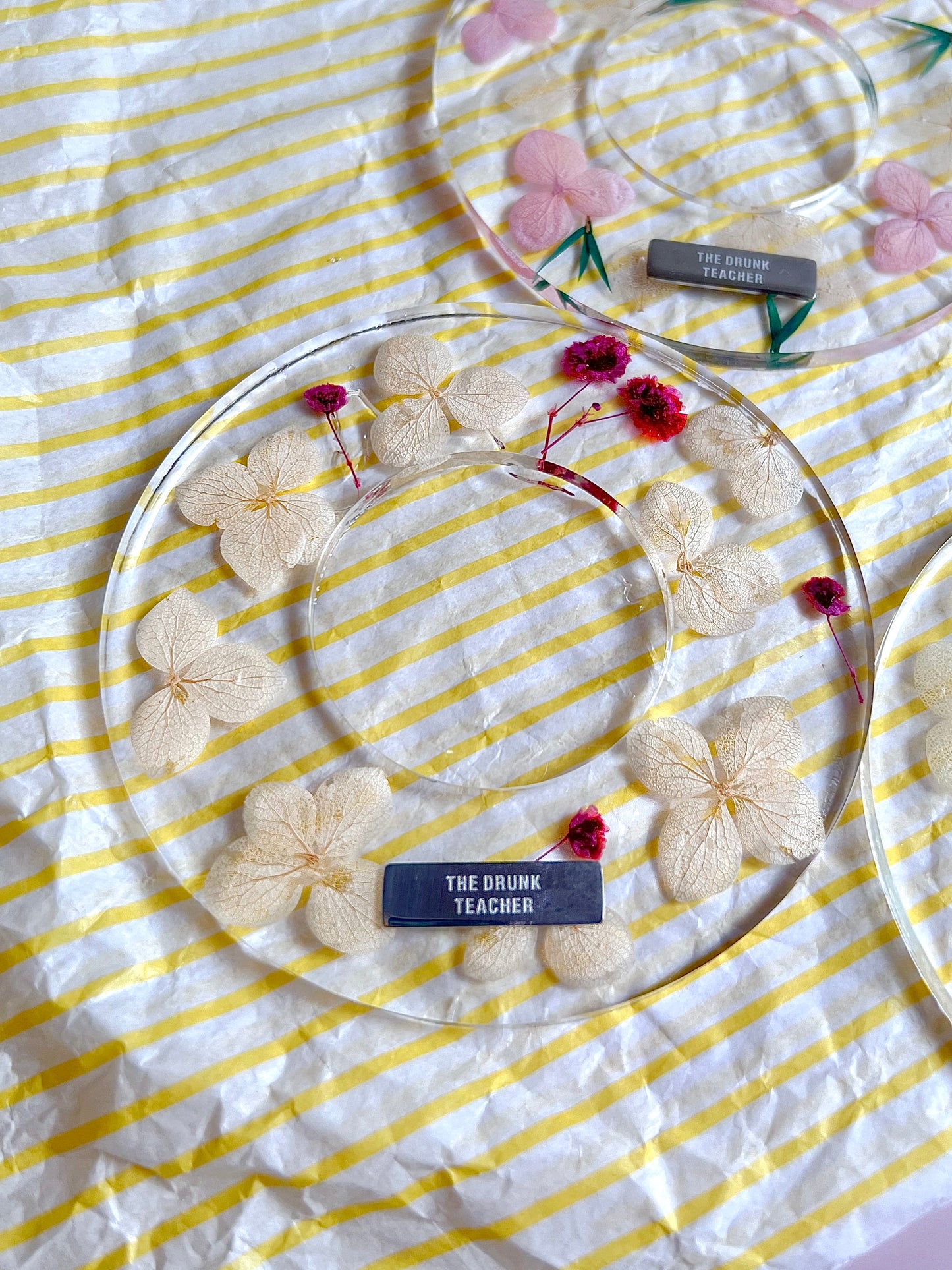 THE DRUNK LED FLORAL COASTER           LED 發光乾花系列杯墊