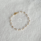 14K GOLD-PLATED PEARL BRACELET 鍍14K金珍珠手鍊