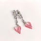 PINKY HEART EARRINGS 粉紅心耳環
