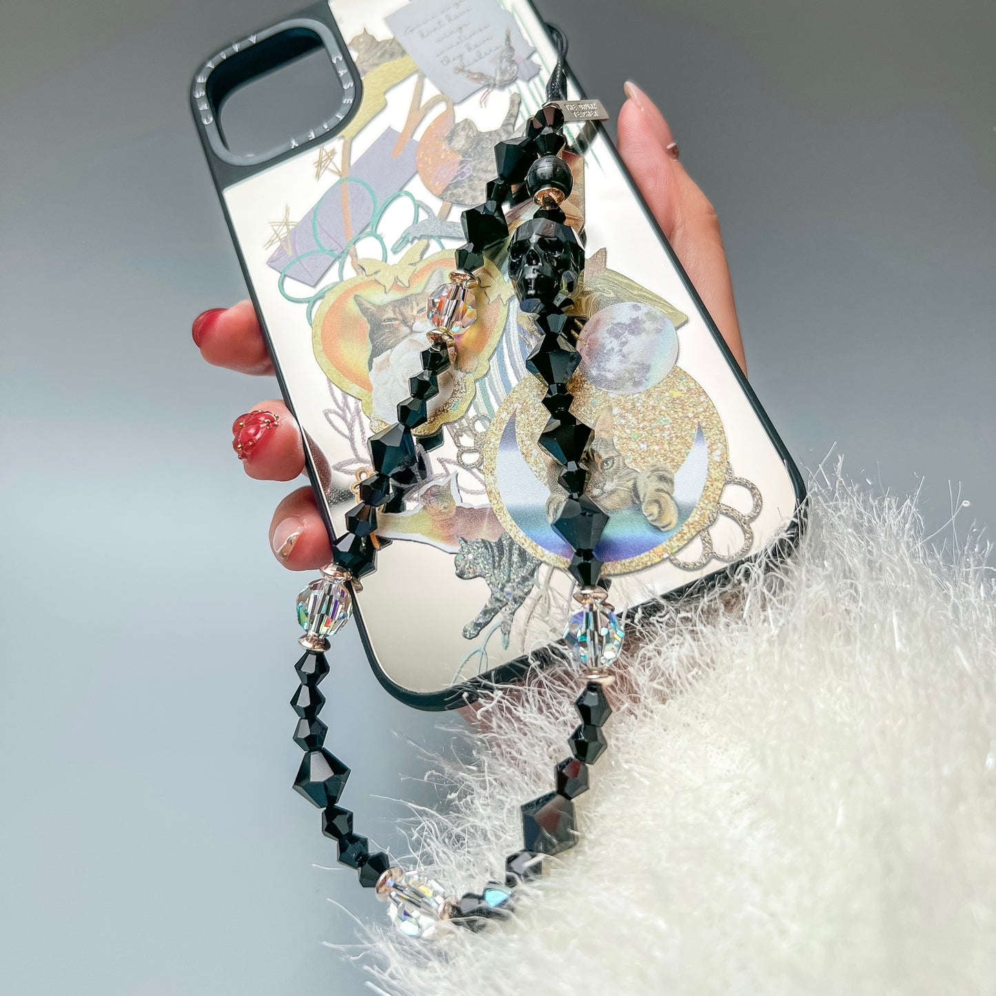 DARK KNIGHT PHONE STRAP 暗黑骷髏骨頭手機繩